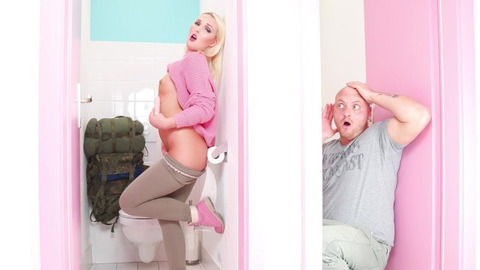Czech Blonde Lovita Fate Gets Fucked Publicly in TOILET - HOT HOSTEL