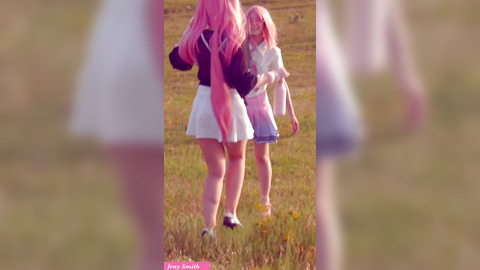 Jeny Smith with her anime friend at picnic. Do you want to see what will be next?
