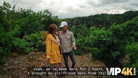 VIP4K  Wild hiker gets wild in the woods