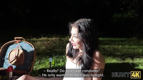 Chloe Heart —  the fiery Czech teen —  rides a massive hunter’s cock🍆 outside in front of her boyfriend