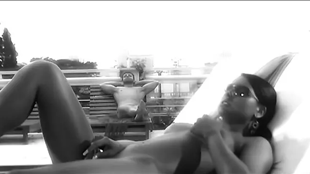 Ju Pantera Sinks Her Hot Pussy✌ On A Hard Cock🌭 In A Bold Black And White Scene