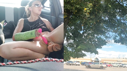 Played w/ pussy before going shopping "caught"