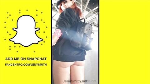 Snapchat by Jeny Smith: Wet Pantyhose, public flashing, etc