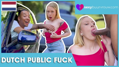 African beauty Crystal Sinn sucks thick white cock🌭 in public car sex